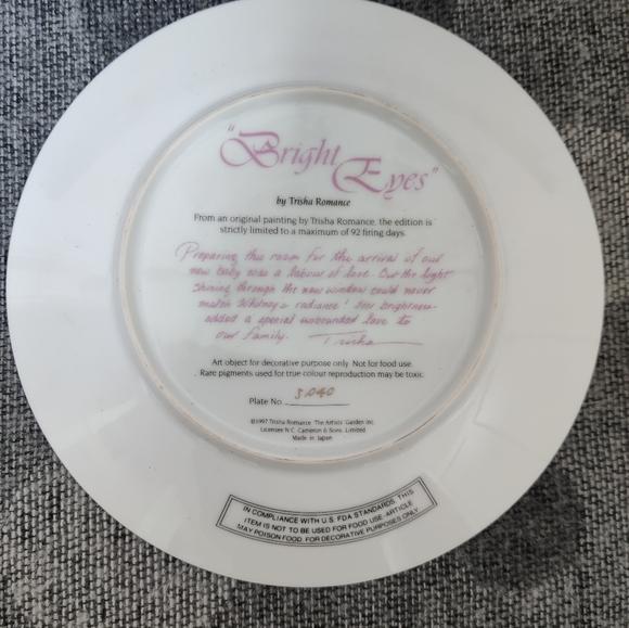 Trisha Romance ' Nursery Rhymes' Collector's Plate - Picture 5 of 7